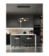 Acrobat Integrated LED Pendant Ceiling Light Black Gold Triac Dimmable LED 27W 2542lm 3000K-2