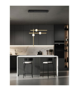 Acrobat Integrated LED Pendant Ceiling Light Black Gold Triac Dimmable LED 27W 2542lm 3000K-2