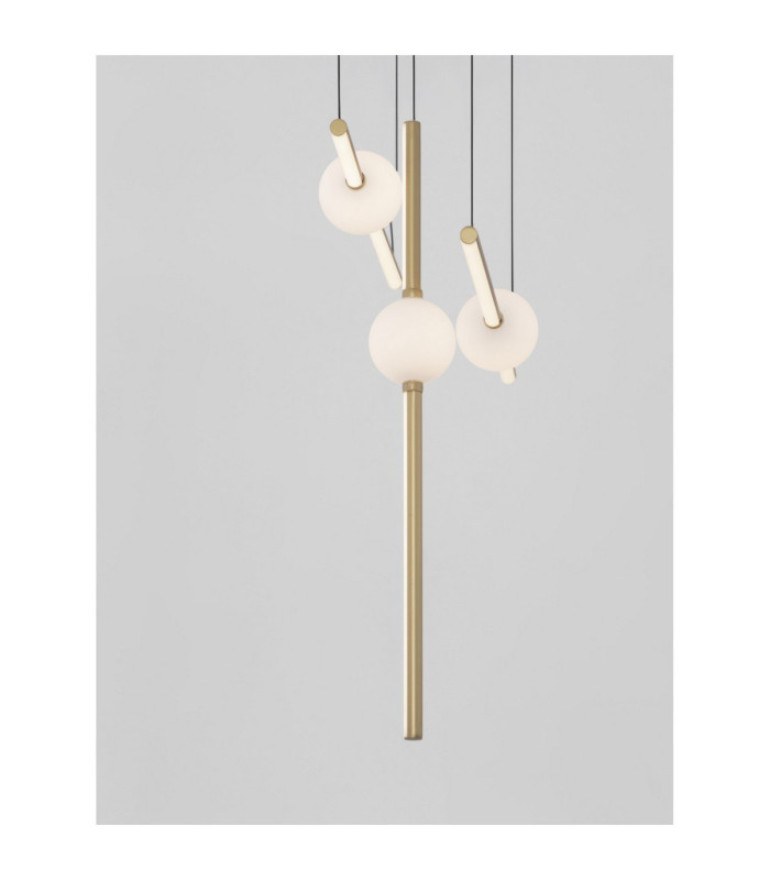 Acrobat Integrated LED Pendant Ceiling Light Black Gold Triac Dimmable LED 27W 2542lm 3000K-3