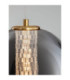 Navi Globe Pendant Ceiling Light Brass Gold Smokey Grey LED 8W 934lm 3000K-8