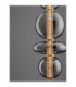 Navi Globe Pendant Ceiling Light Brass Gold Smokey Grey LED 20W 2601lm 3000K-6