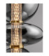 Navi Globe Pendant Ceiling Light Brass Gold Smokey Grey LED 20W 2601lm 3000K-7