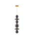 Navi Globe Pendant Ceiling Light Brass Gold Smokey Grey LED 27W 3201lm 3000K-1