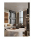 Navi Globe Pendant Ceiling Light Brass Gold Smokey Grey LED 27W 3201lm 3000K-2
