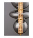 Navi Globe Pendant Ceiling Light Brass Gold Smokey Grey LED 27W 3201lm 3000K-6