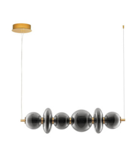 Navi Bar Pendant Ceiling Light Brass Gold Smokey Grey Triac Dimmable LED 29W 3472lm 3000K-1
