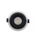LED Recessed Round Downlight, White/Black, 25 deg. Beam Angle, 780lm, 4000K, IP20, DRIVER NOT INC. - 5