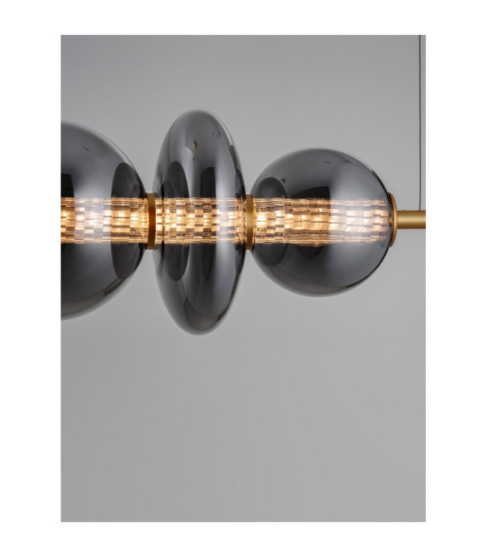 Navi Bar Pendant Ceiling Light Brass Gold Smokey Grey Triac Dimmable LED 29W 3472lm 3000K-5