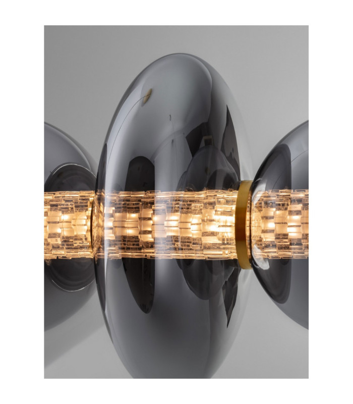 Navi Bar Pendant Ceiling Light Brass Gold Smokey Grey Triac Dimmable LED 29W 3472lm 3000K-6