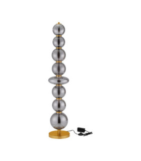 Navi Floor Lamp Brass Gold Smokey Grey Dimmable LED 37W 747lm 3000K-1