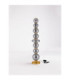Navi Floor Lamp Brass Gold Smokey Grey Dimmable LED 37W 747lm 3000K-3
