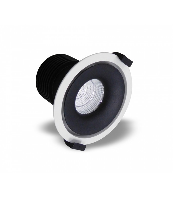 LED Recessed Round Downlight, White/Black, 25 deg. Beam Angle, 780lm, 4000K, IP20, DRIVER NOT INC. - 6
