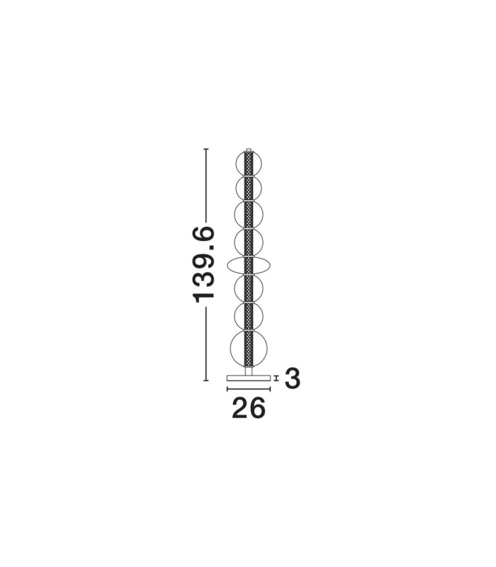 Navi Floor Lamp Brass Gold Smokey Grey Dimmable LED 37W 747lm 3000K-7