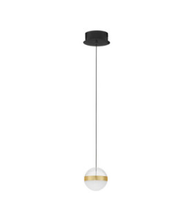 Alaz Slim Pendant Ceiling Light Brass Gold Matt Black Alabaster LED 9W 398lm 3000K-1