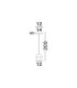 Alaz Slim Pendant Ceiling Light Brass Gold Matt Black Alabaster LED 9W 398lm 3000K-6