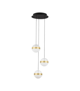 Alaz Cluster Pendant Ceiling Light Brass Gold Matt Black Alabaster Triac Dimmable LED 27W 1194lm 3000K-1