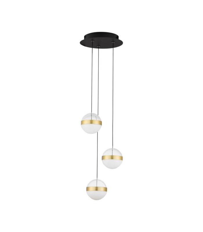 Alaz Cluster Pendant Ceiling Light Brass Gold Matt Black Alabaster Triac Dimmable LED 27W 1194lm 3000K-1