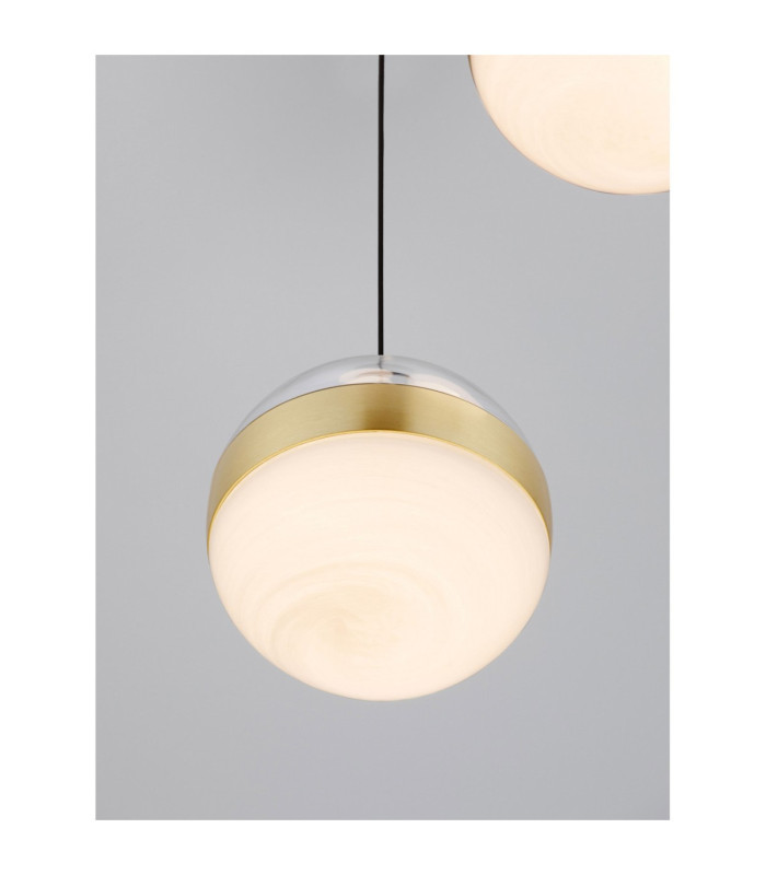 Alaz Cluster Pendant Ceiling Light Brass Gold Matt Black Alabaster Triac Dimmable LED 27W 1194lm 3000K-5