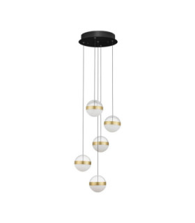 Alaz Cluster Pendant Ceiling Light Brass Gold Matt Black Alabaster Triac Dimmable LED 45W 1990lm 3000K-1