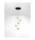 Alaz Cluster Pendant Ceiling Light Brass Gold Matt Black Alabaster Triac Dimmable LED 45W 1990lm 3000K-3