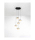 Alaz Cluster Pendant Ceiling Light Brass Gold Matt Black Alabaster Triac Dimmable LED 45W 1990lm 3000K-4