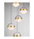 Alaz Cluster Pendant Ceiling Light Brass Gold Matt Black Alabaster Triac Dimmable LED 45W 1990lm 3000K-6