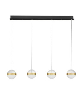 Alaz Bar Pendant Ceiling Light Brass Gold Matt Black Alabaster Triac Dimmable LED 36W 1592lm 3000K-1