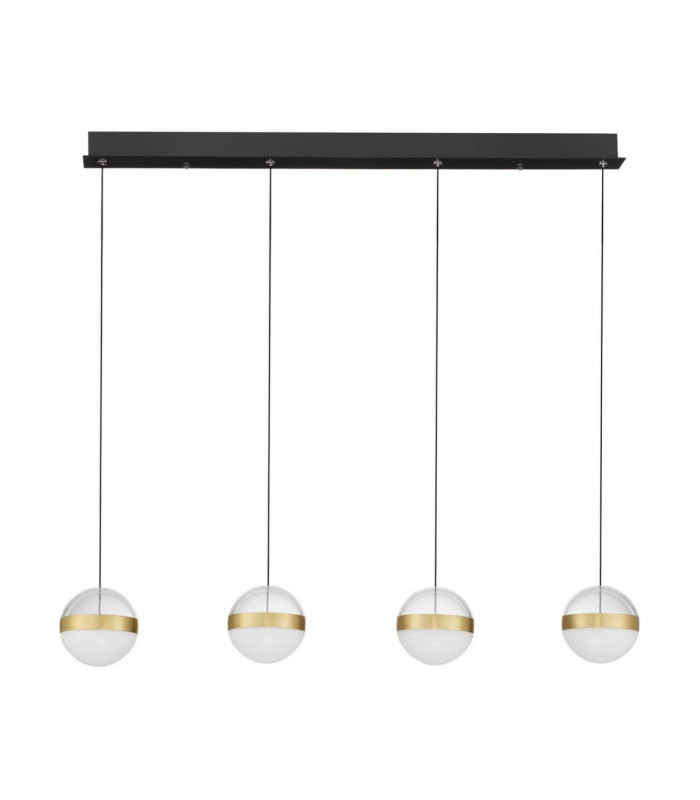 Alaz Bar Pendant Ceiling Light Brass Gold Matt Black Alabaster Triac Dimmable LED 36W 1592lm 3000K-1