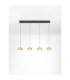 Alaz Bar Pendant Ceiling Light Brass Gold Matt Black Alabaster Triac Dimmable LED 36W 1592lm 3000K-4