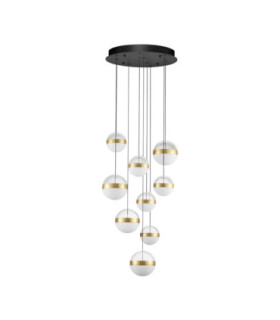 Alaz Cluster Pendant Ceiling Light Brass Gold Matt Black Alabaster Triac Dimmable LED 81W 3582lm 3000K-1