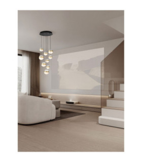 Alaz Cluster Pendant Ceiling Light Brass Gold Matt Black Alabaster Triac Dimmable LED 81W 3582lm 3000K-2