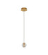 Licio Slim Pendant Ceiling Light Gold LED 4W 166lm 3000K-1