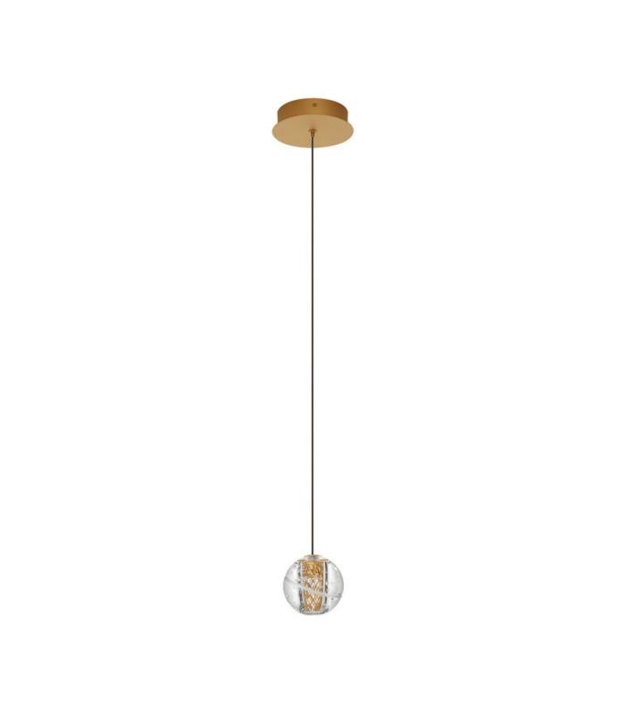 Licio Slim Pendant Ceiling Light Gold LED 4W 166lm 3000K-1