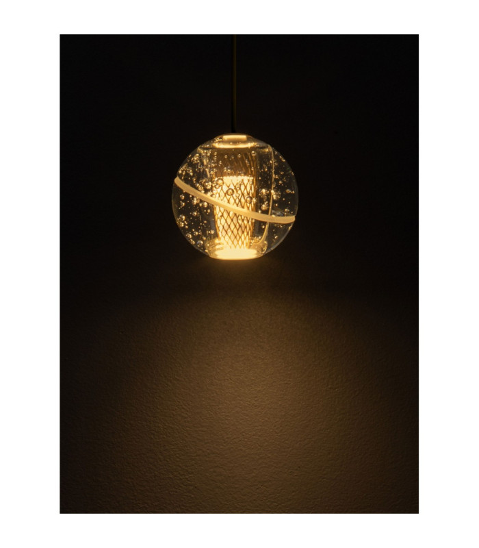 Licio Slim Pendant Ceiling Light Gold LED 4W 166lm 3000K-5