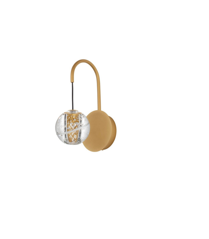 Licio Integrated LED Wall Lamp Gold LED 4W 166lm 3000K-1