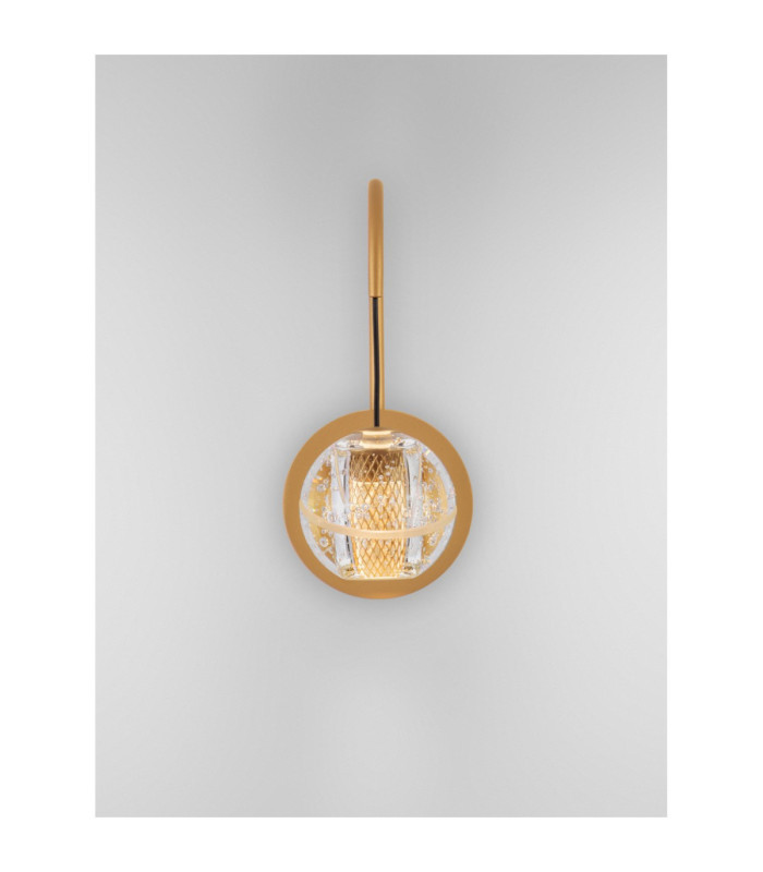 Licio Integrated LED Wall Lamp Gold LED 4W 166lm 3000K-5