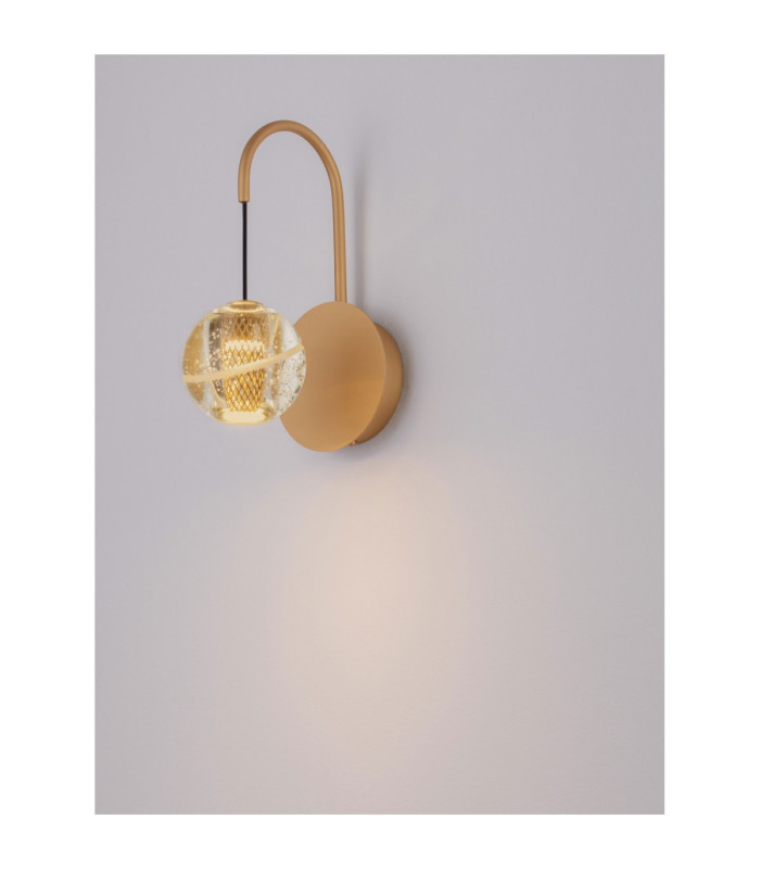Licio Integrated LED Wall Lamp Gold LED 4W 166lm 3000K-7