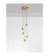 Licio Cluster Pendant Ceiling Light Gold Triac Dimmable LED 16W 832lm 3000K-4