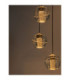 Licio Cluster Pendant Ceiling Light Gold Triac Dimmable LED 16W 832lm 3000K-6