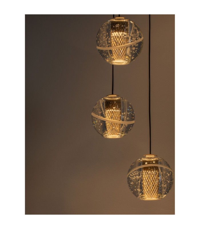 Licio Cluster Pendant Ceiling Light Gold Triac Dimmable LED 16W 832lm 3000K-6