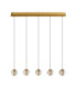 Licio Bar Pendant Ceiling Light Gold Triac Dimmable LED 16W 832lm 3000K-1