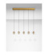Licio Bar Pendant Ceiling Light Gold Triac Dimmable LED 16W 832lm 3000K-3