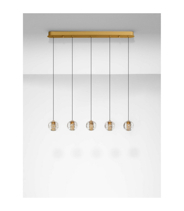Licio Bar Pendant Ceiling Light Gold Triac Dimmable LED 16W 832lm 3000K-3