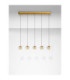 Licio Bar Pendant Ceiling Light Gold Triac Dimmable LED 16W 832lm 3000K-4