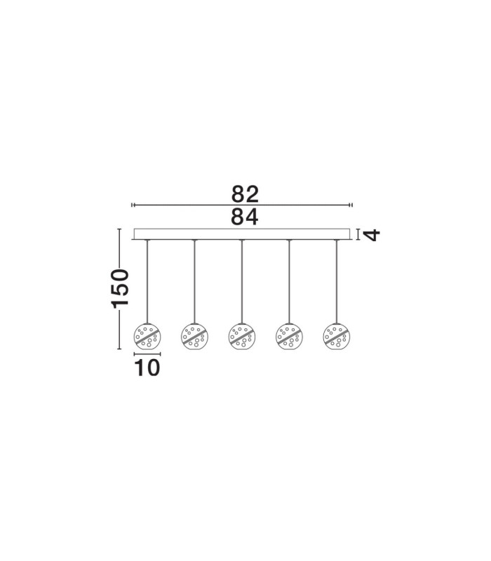 Licio Bar Pendant Ceiling Light Gold Triac Dimmable LED 16W 832lm 3000K-7