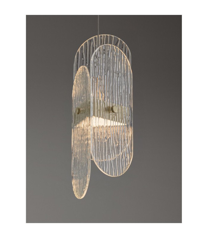 Lucien Pendant Ceiling Light Brass Gold Triac Dimmable LED 9W 550lm 2700K-5