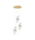 Lucien Cluster Pendant Ceiling Light Brass Gold Triac Dimmable LED 20W 1417lm 3000K-1