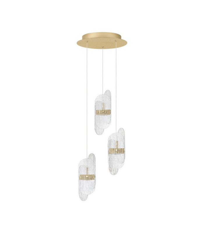 Lucien Cluster Pendant Ceiling Light Brass Gold Triac Dimmable LED 20W 1417lm 2700K-1
