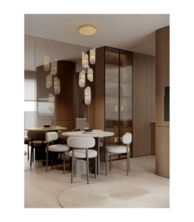 Lucien Cluster Pendant Ceiling Light Brass Gold Triac Dimmable LED 34W 2260lm 3000K-2