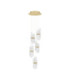 Lucien Cluster Pendant Ceiling Light Brass Gold Triac Dimmable LED 34W 2260lm 2700K-1
